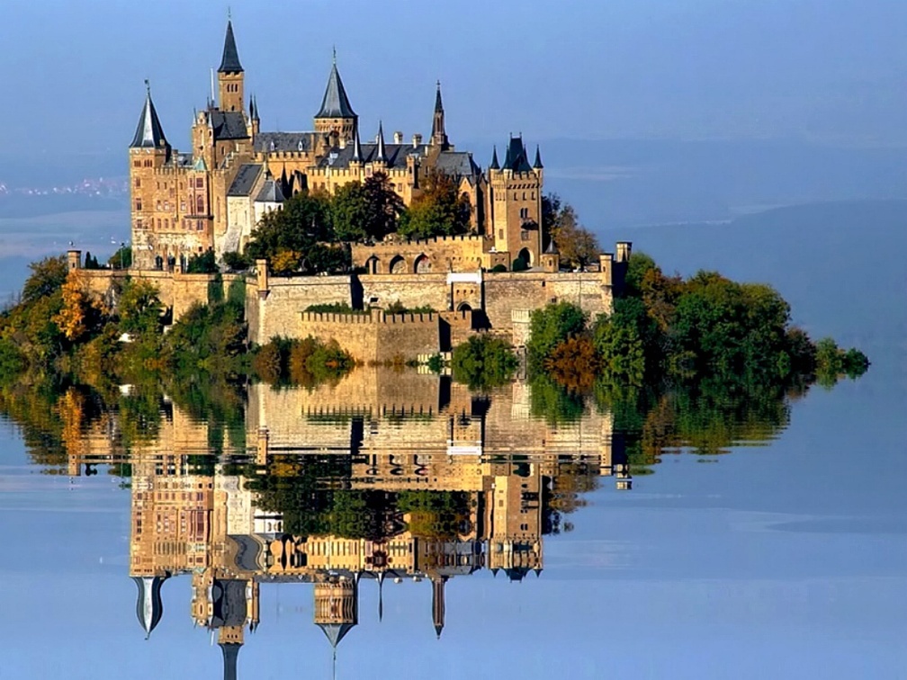 Island Castle Reflection