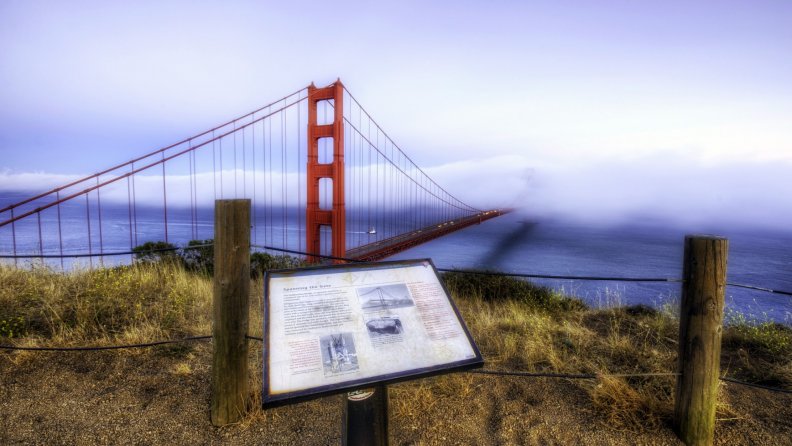 view of the magnificent golden gate bridge hdr