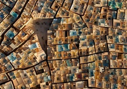 fantastic view of roofs from above