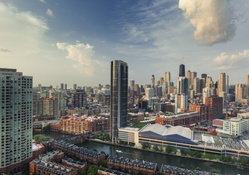 wonderful cityscape of chicago