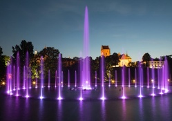 Dancing Purple Fountain