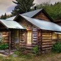 lovely log cabin hdr