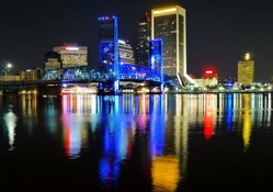 Nightscape of Jacksonville, Florda