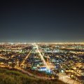 night view of los angeles from the hills hdr