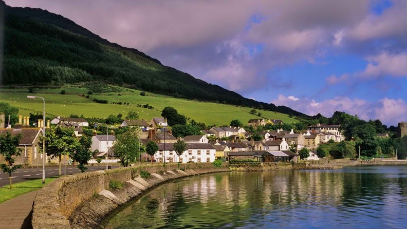 Village on the Water in Ireland