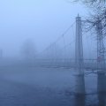 bridge in a fog