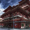 a wonderful chinese temple in singapore hdr