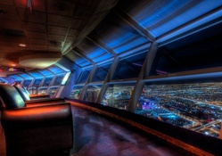 wonderful observation deck at night hdr