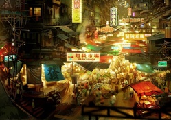 chinese street market