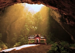 Temple Inside of Phraya Nakhon Cave, Thailand
