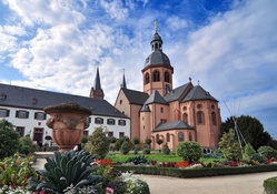 beautiful church in seligenstadt germany