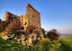 ruins on a hill