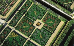 Gardens of the Chateau de Villandry, Indre_et_Loire Department, France