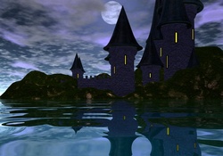 Full Moon on the Castle