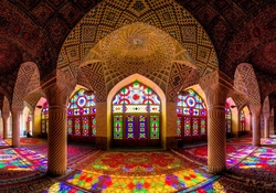 Stained Glasses in a Mosque