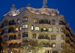 a marvelous apartment building by antoni gaudi