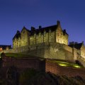 Edinburgh Castle in Scotland at Night