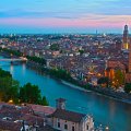 Santa Verona, Italy _ Cityscape at Sunset