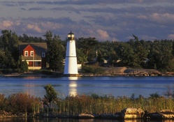 lovely island lighthouse