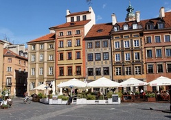 Old Town, Market Square in Warsaw, Poland
