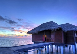 fabulous thatched roof bungalows in the maldives hdr