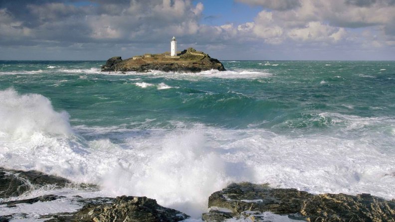 Cornwall Lighthouse in England