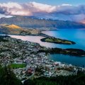 aerial view of queenstown new zealand hdr