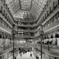vintage mall in black and white