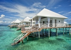 Beach Cabins at Maldives