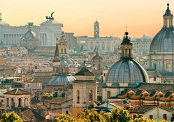 splendid roof line view of rome