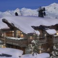 lodge in the ski resort of courchevel france