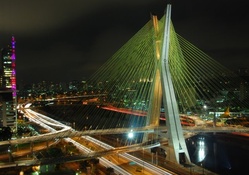 octavio frias de oliveira bridge in san paulo