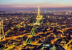 Nightscape of Paris, France