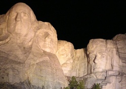 Mount Rushmore At Night