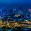 spectacular night view of bangkonk thailand hdr