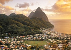 Saint Lucia Cityscape