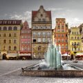 Rynek Fountain Warsaw. Poland