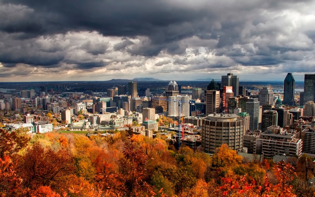 Montreal Autumn Cityscape