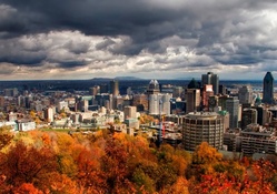 Montreal Autumn Cityscape