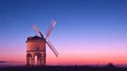 a mighty windmill at twilight