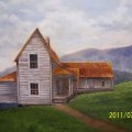 Painting of an old house