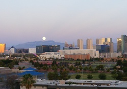 __Las Vegas Strip Full Moon Morning_June_2013