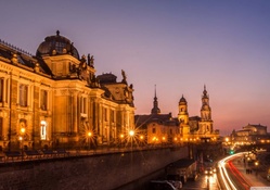 Dresden, Germany at Night