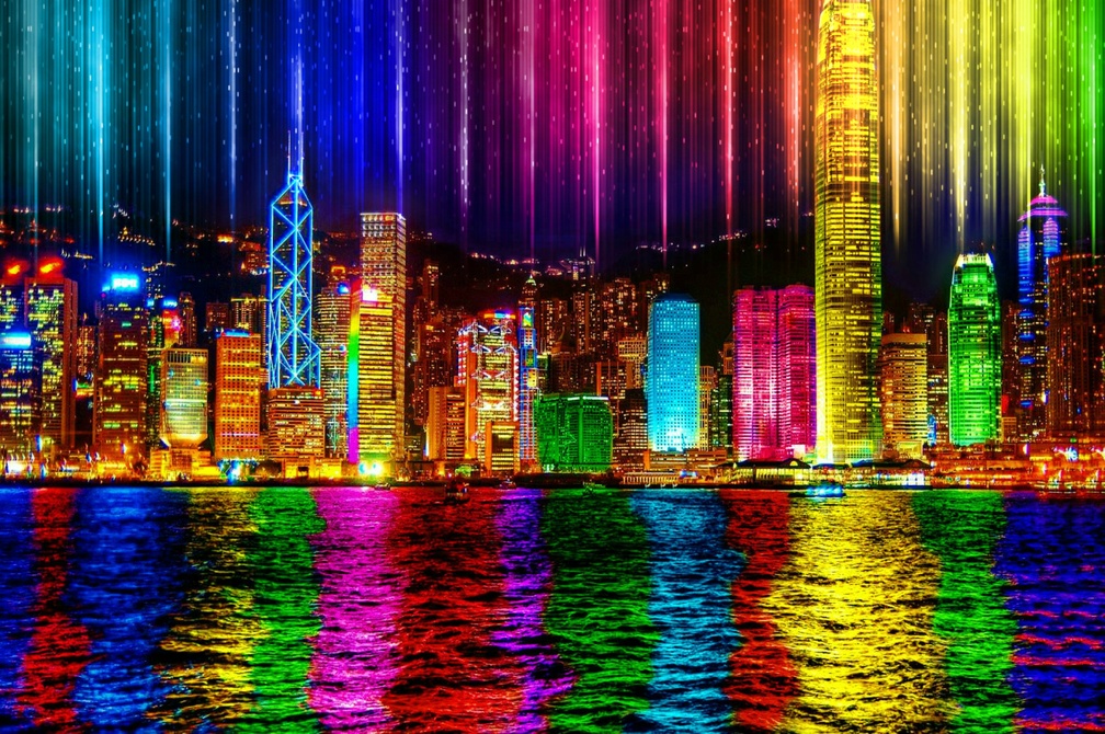 Honk Kong Rainbow Nights 2598x1729