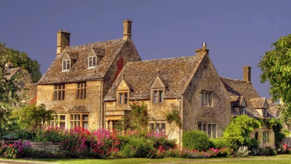 beautiful cotswold manor in england hdr