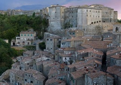 the ancient cliffside town of sorano italy
