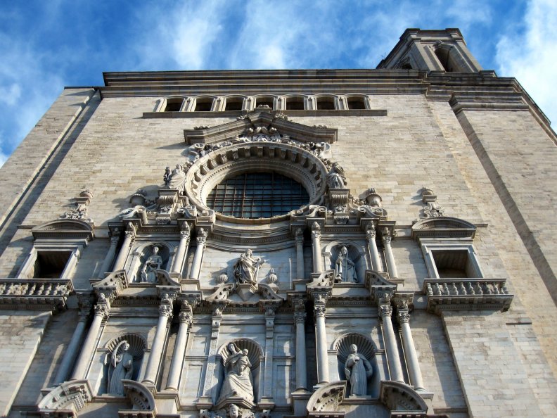 The Santa Maria Cathedral in Girona built in 1733