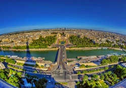 View from the Eiffel tower Paris_France