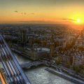spectacular view from the london eye hdr