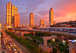 skyscrapers in Bangkok Thailand